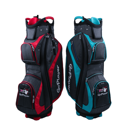 GoPlayer 9.5' Golf 14-hole pole bag (black and red)