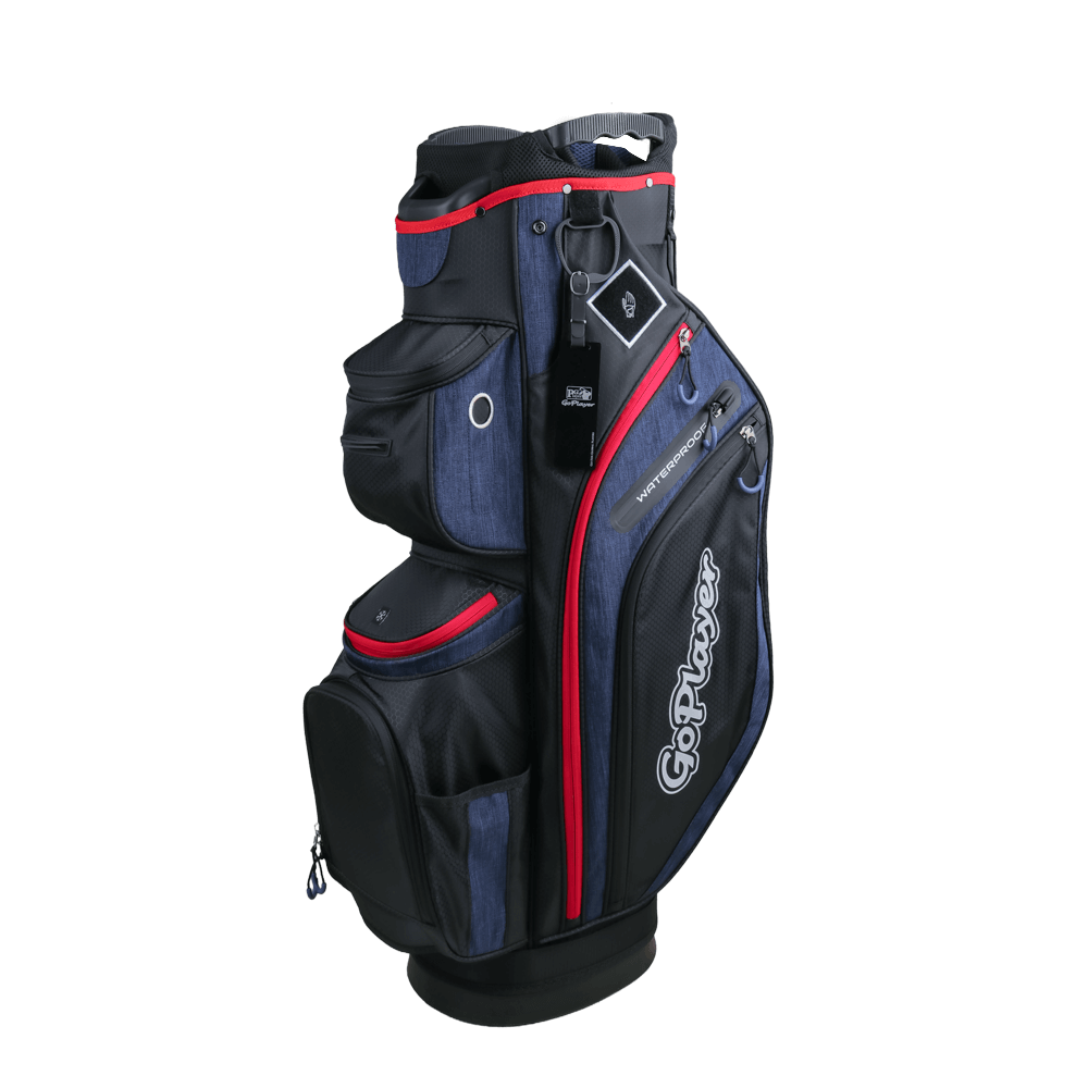 GoPlayer Ultra-Lightweight 14-Hole Rod Bag (Black 2024)