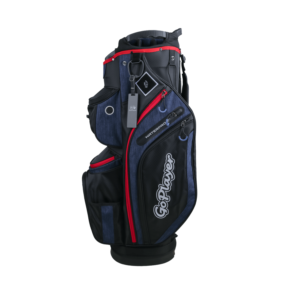 GoPlayer Ultra-Lightweight 14-Hole Rod Bag (Black 2024)