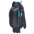 GoPlayer 9.5インチ キャスター付きゴルフクラブバッグ（ブラック）