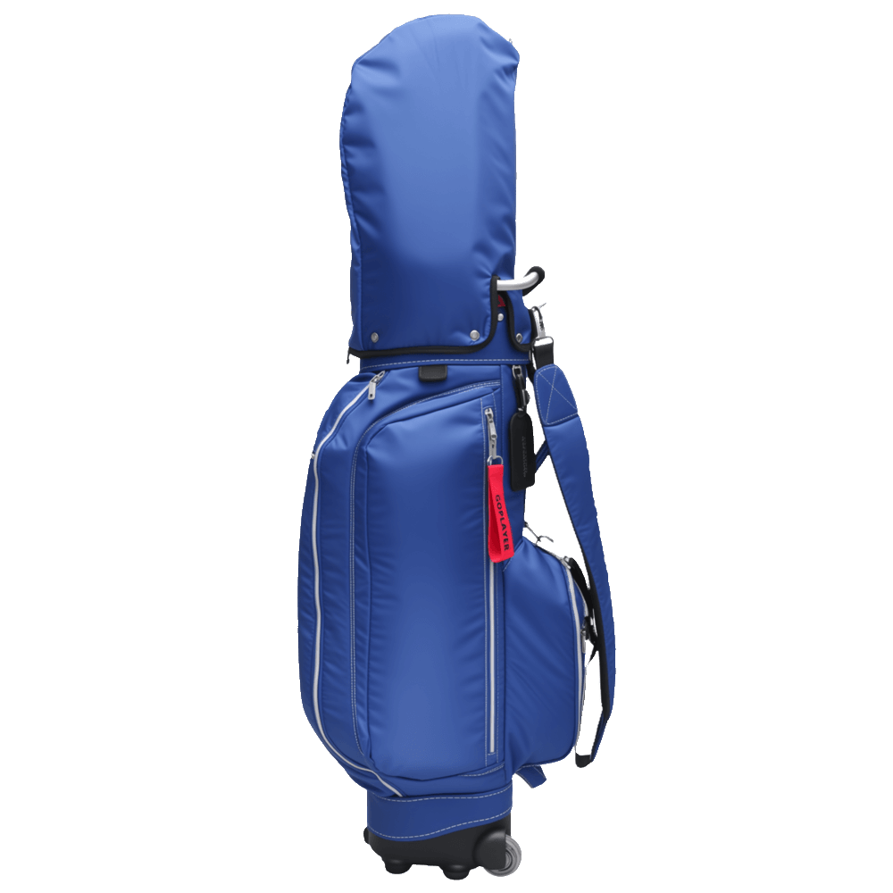 GoPlayer 9.5インチ キャスター付きゴルフクラブバッグ（ネイビー）