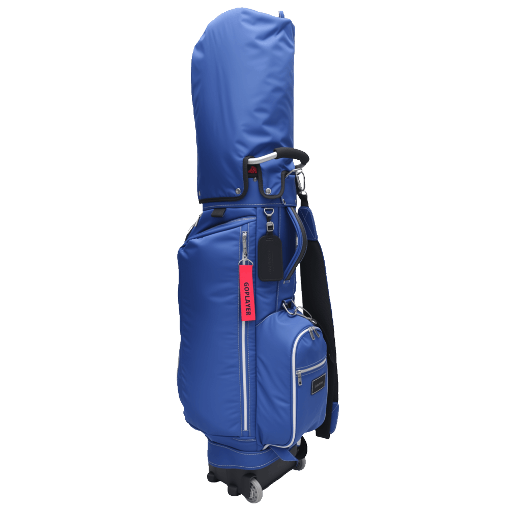 GoPlayer 9.5インチ キャスター付きゴルフクラブバッグ（ネイビー）