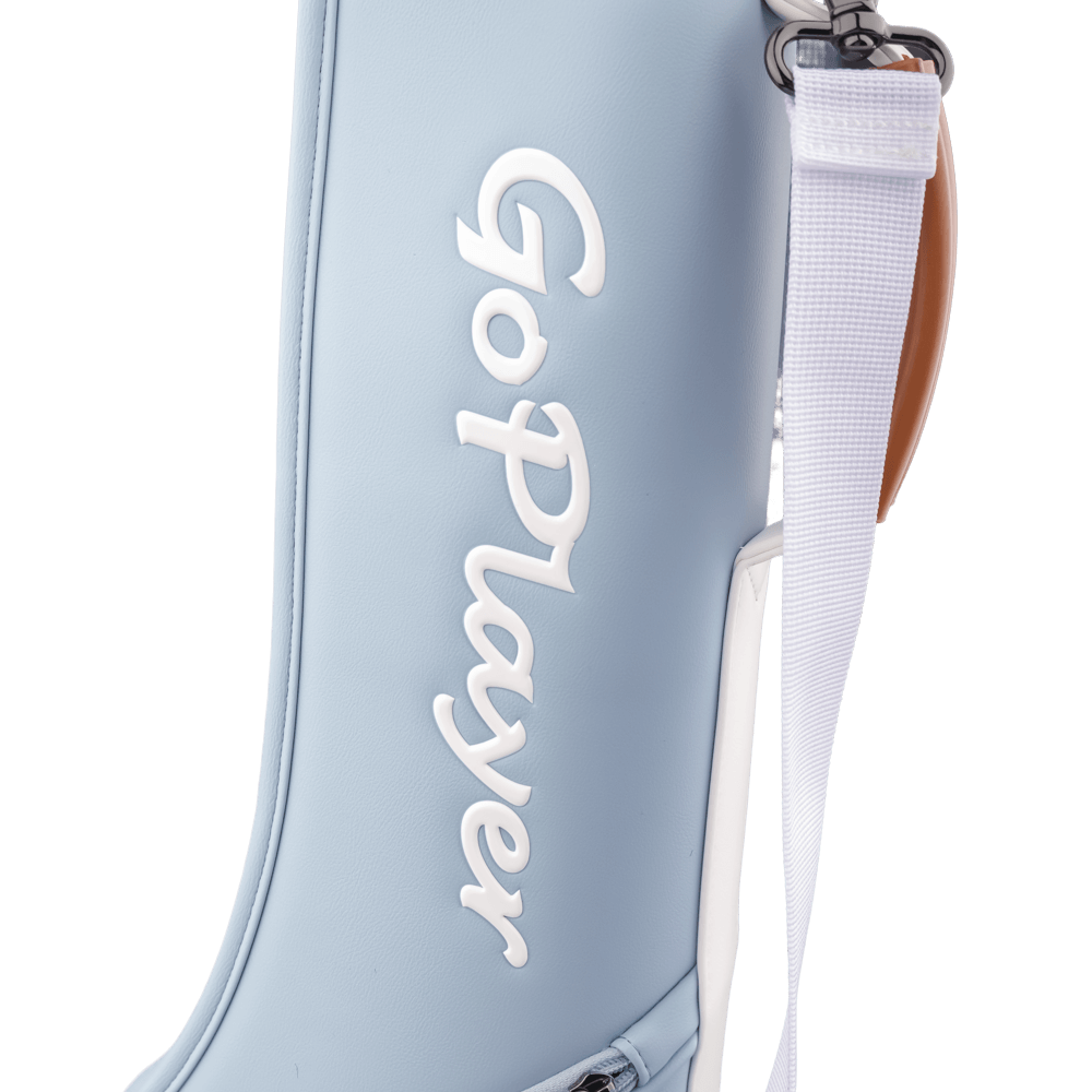 GoPlayer exquisite leather half gun bag (light blue)