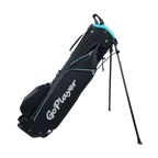 GoPlayer ゴルフ軽量三脚バッグ (ブラックとライトブルー)