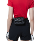 GoPlayer レディース ゴルフ ユニバーサル ベルト バッグ (ブラック)