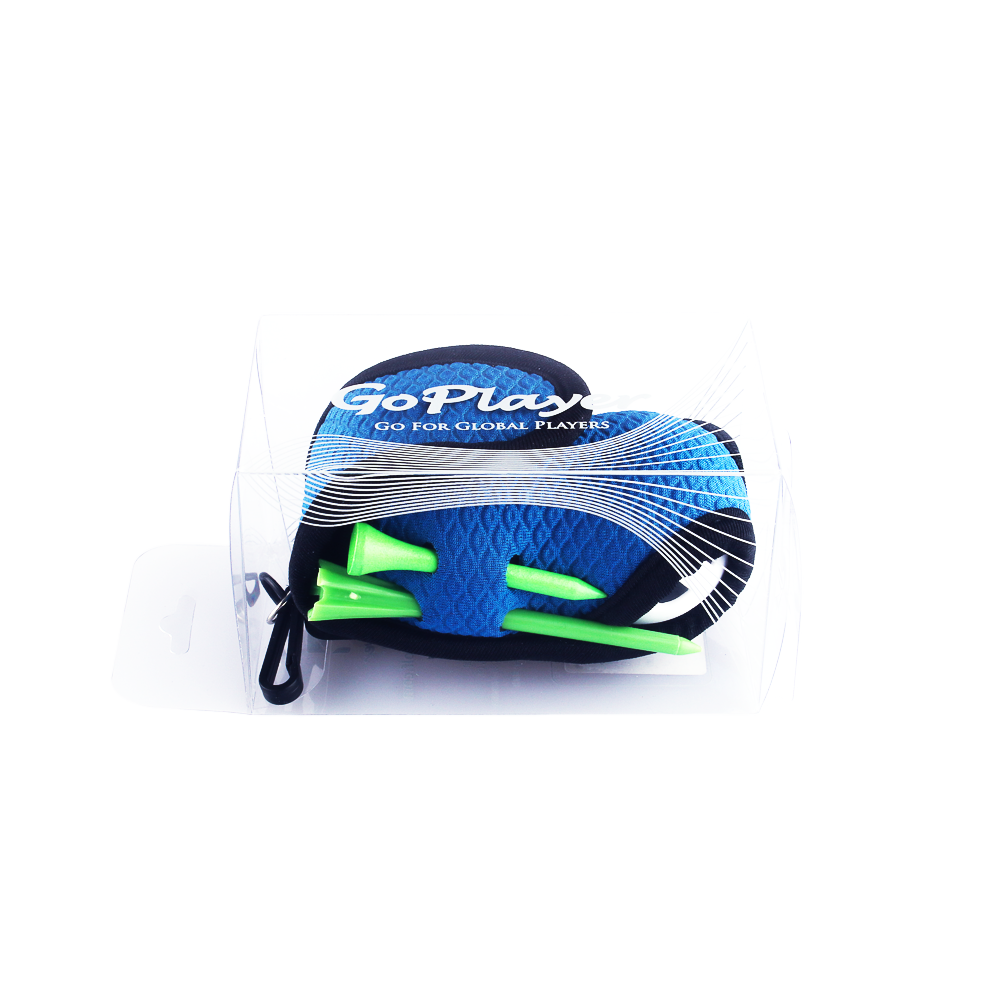 GoPlayer Golf Premium Plaid Ball Bag (Blue)
