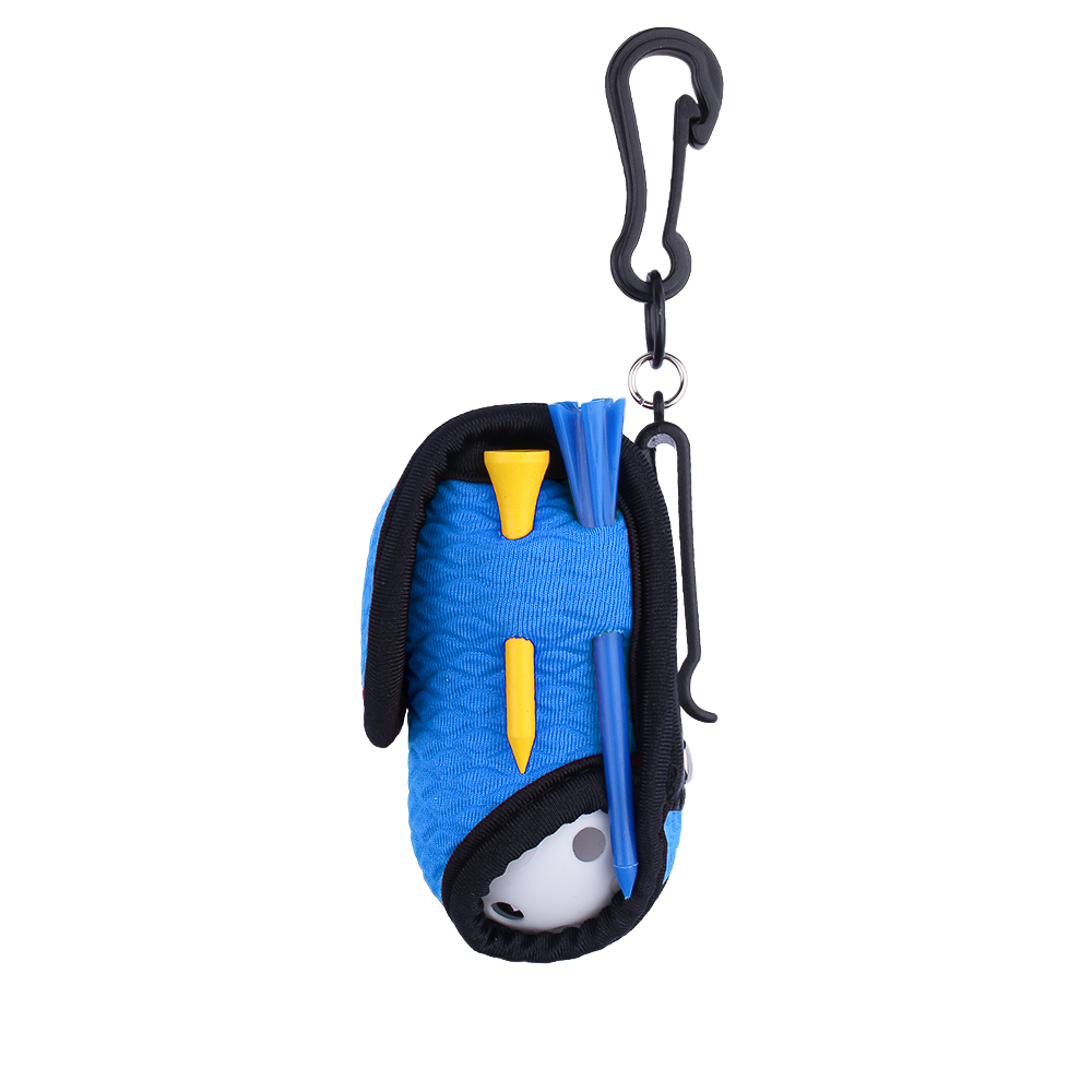 GoPlayer Golf Premium Plaid Ball Bag (Blue)