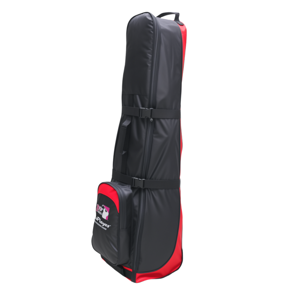 GoPlayer有輪旅行航空包(黑紅)