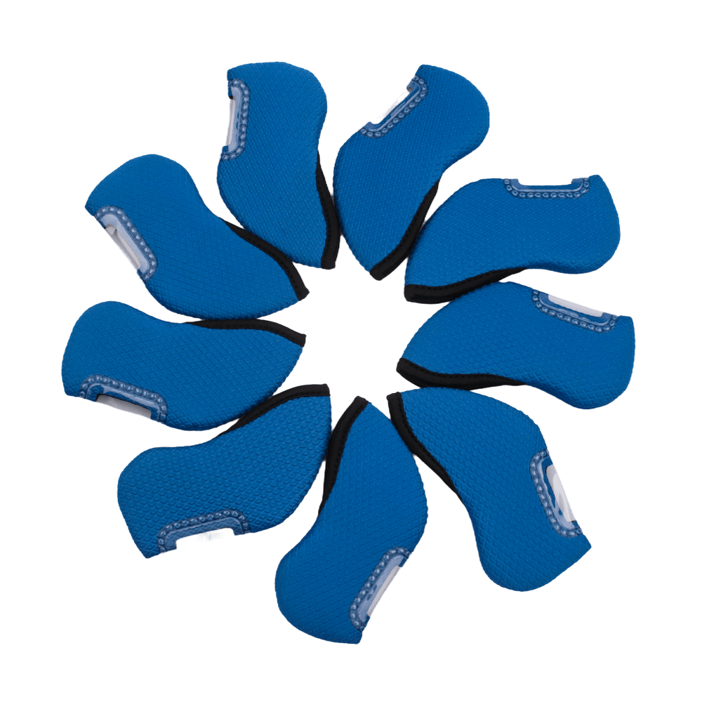 GoPlayer プレミアム チェック柄 アイアン セット (ブルー)