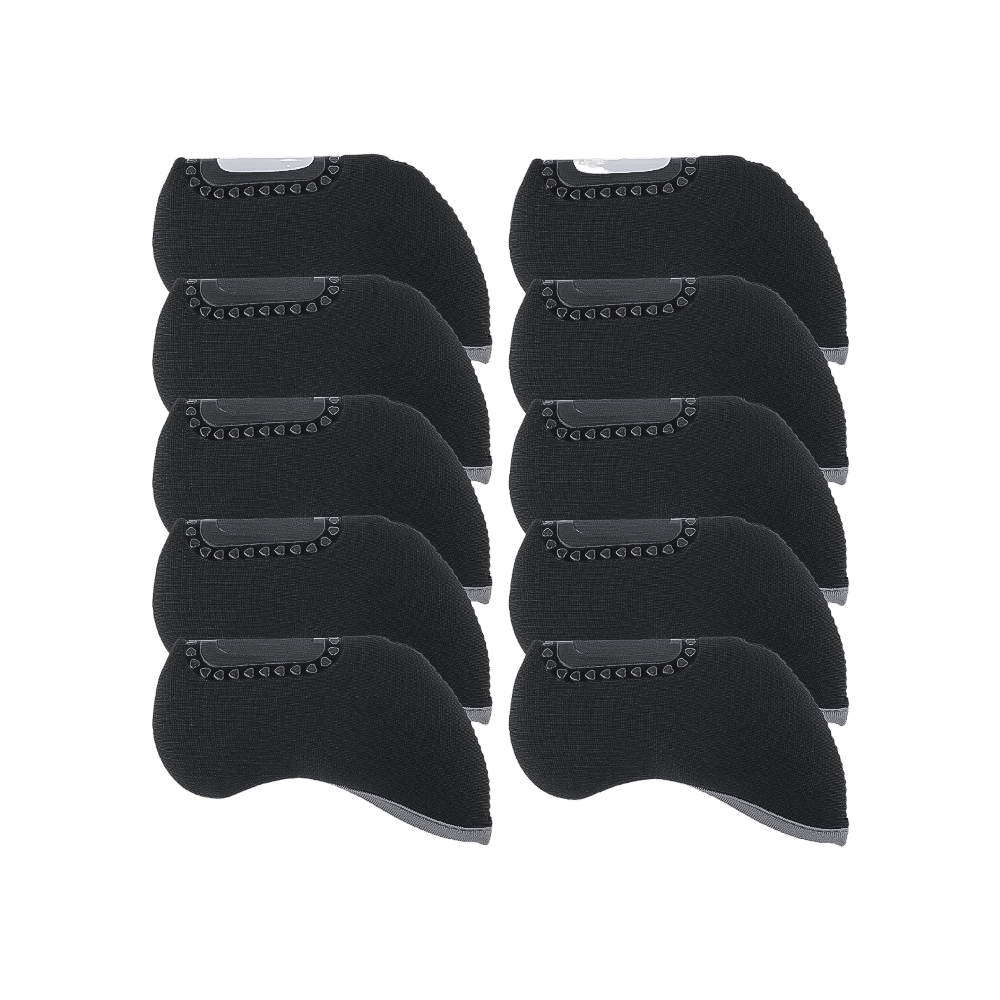 GoPlayer チェック柄 3D アイアン セット (オール ブラック)