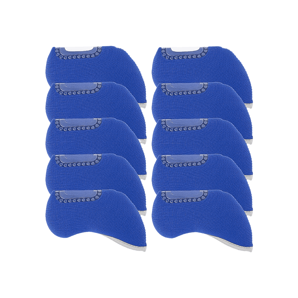 GoPlayer チェック柄 3D アイアン セット (オール ブラック)