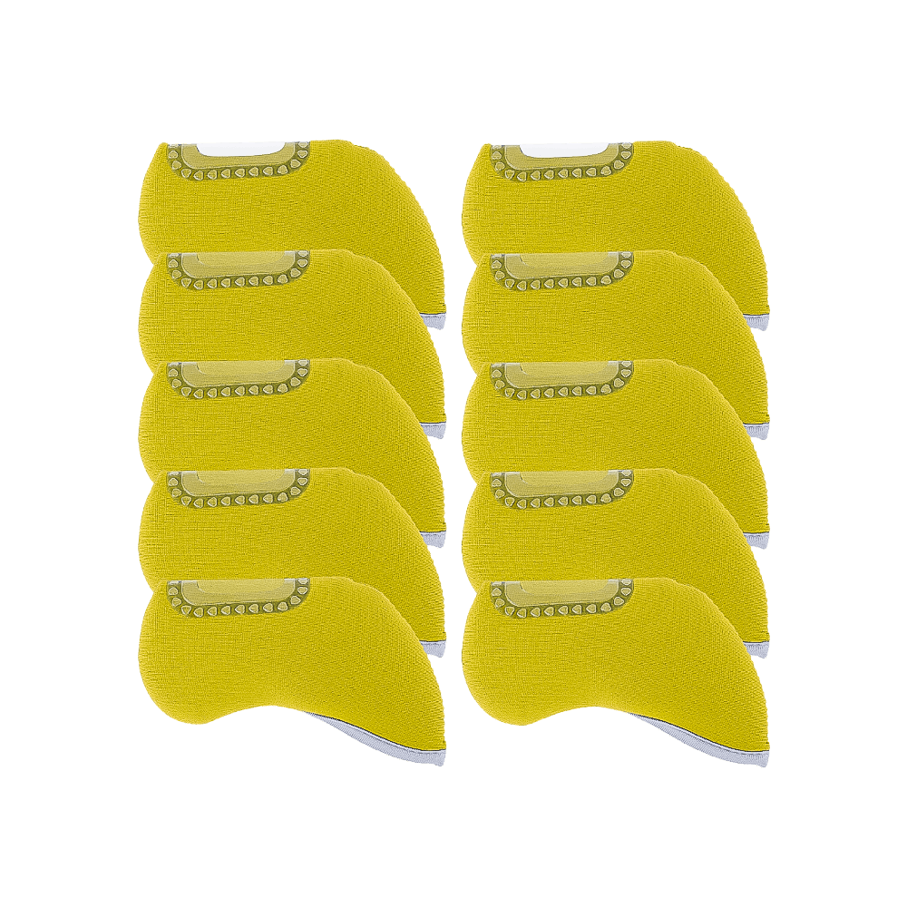 GoPlayer チェック柄 3D アイアン セット (オール ブラック)