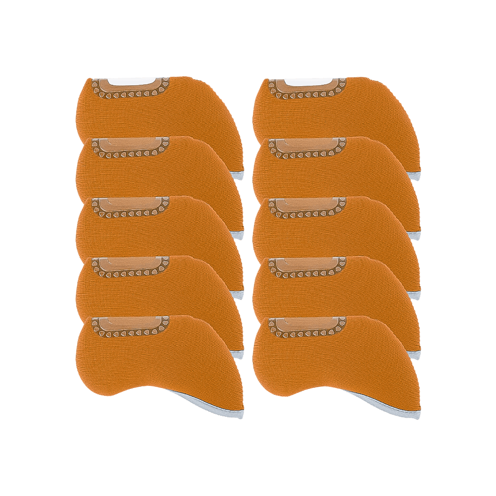 GoPlayer チェック柄 3D アイアン セット (オール ブラック)