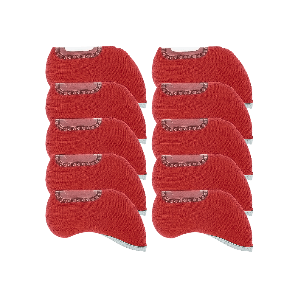 GoPlayer チェック柄 3D アイアン セット (オール ブラック)