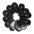 GoPlayer 高爾夫PU數字鐵桿套組(鰐魚皮黑)