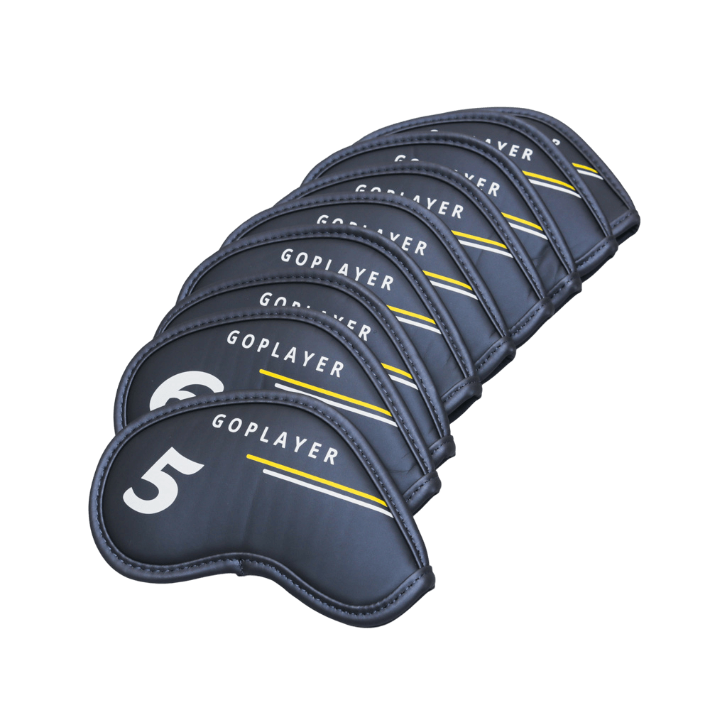 GoPlayer マットレザー アイアンセット (ブラック)
