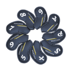 GoPlayer マットレザー アイアンセット (ブラック)