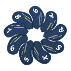 GoPlayer マットレザー アイアンセット (ネイビーブルー)