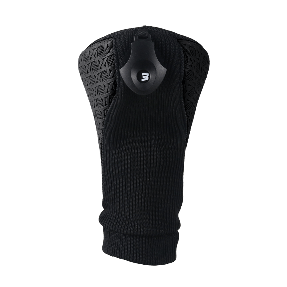 GoPlayer Embossed Fairway Wood Headcover (Black)