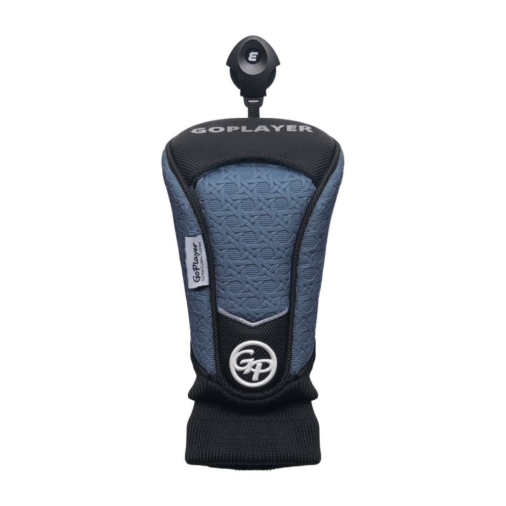 GoPlayer エンボス加工フェアウェイウッドカバー（ダークブルー）