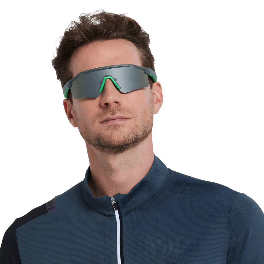 GoPlayer スポーツサングラス（水銀メッキのシルバーフレーム）