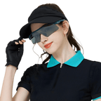 GoPlayer スポーツサングラス（ブルーフレーム、水銀メッキレンズ）