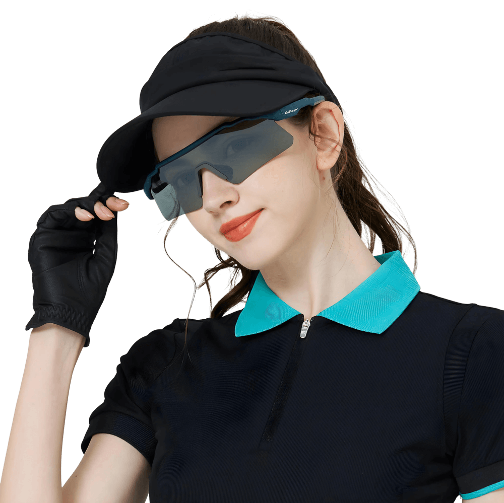 GoPlayer スポーツサングラス（ブルーフレーム、水銀メッキレンズ）