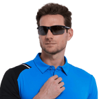 GoPlayer 軽量サングラス（サンドブラックフレーム、グレーレンズ）