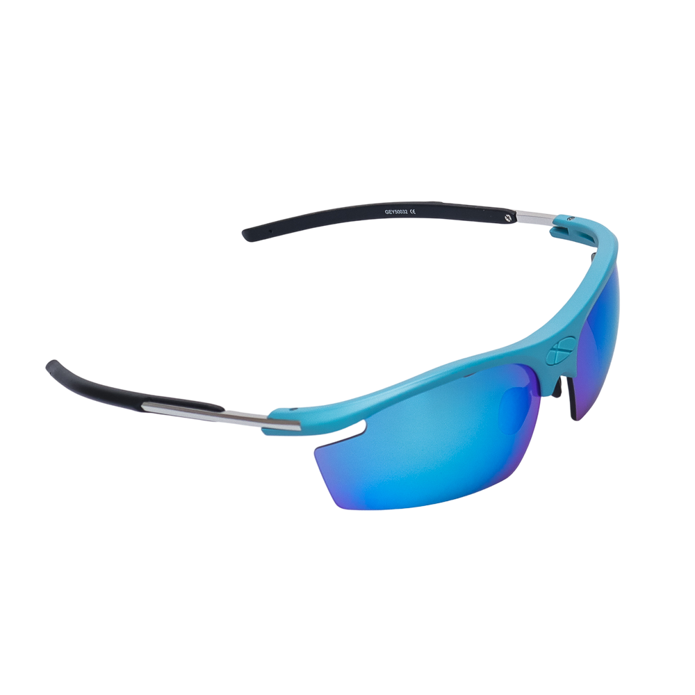 GoPlayer 軽量サングラス（ライトブルーのフレーム、ブルーのレンズ）