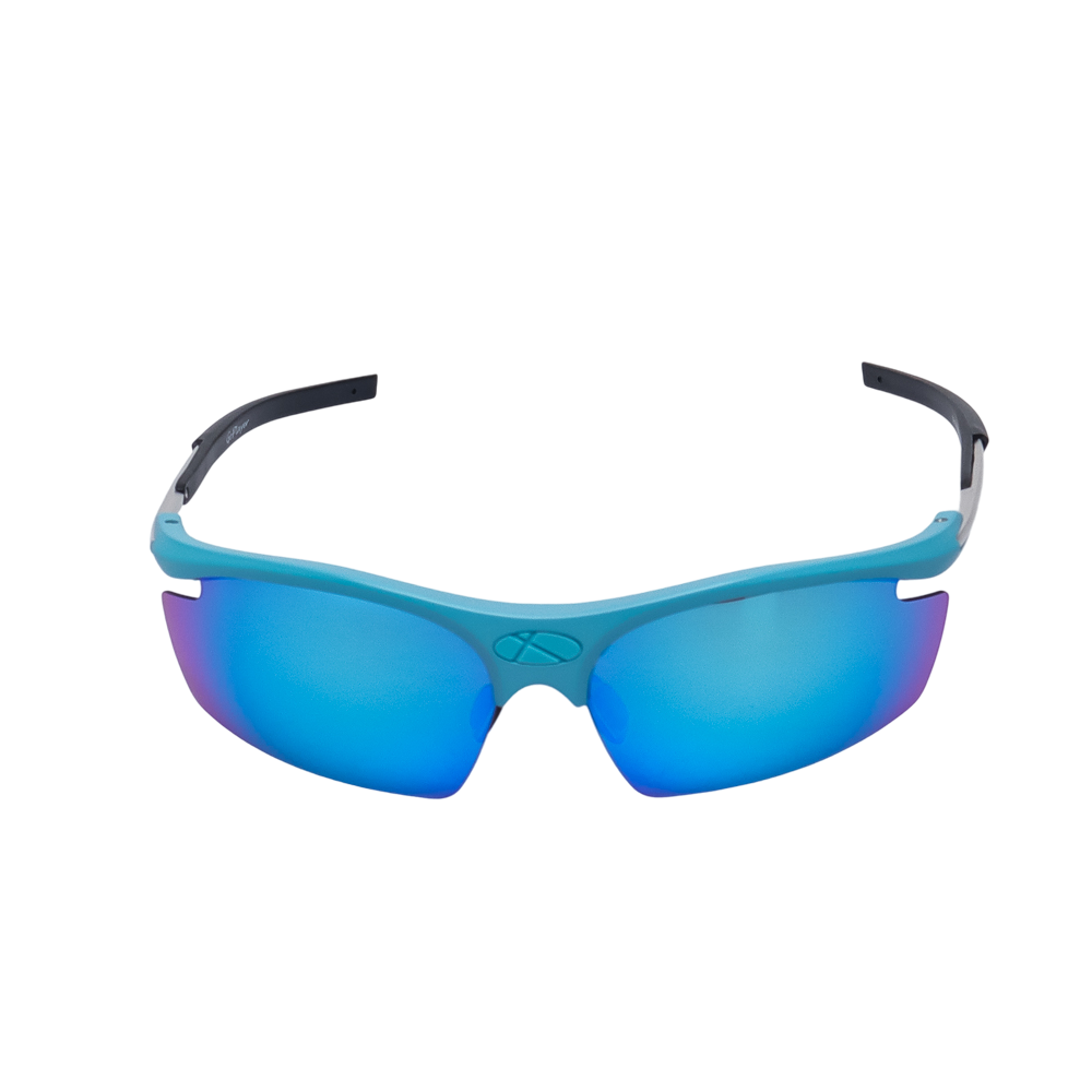 GoPlayer 軽量サングラス（ライトブルーのフレーム、ブルーのレンズ）