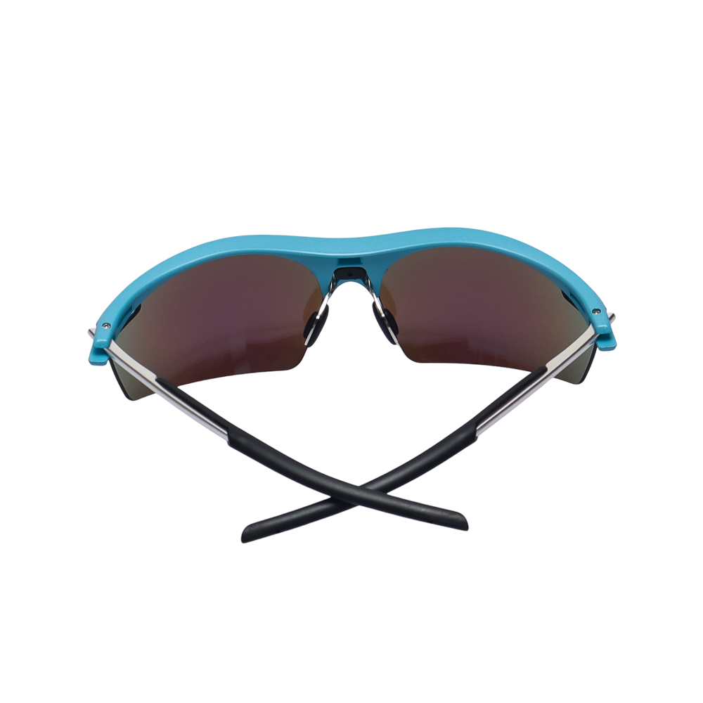 GoPlayer 軽量サングラス（ライトブルーのフレーム、ブルーのレンズ）