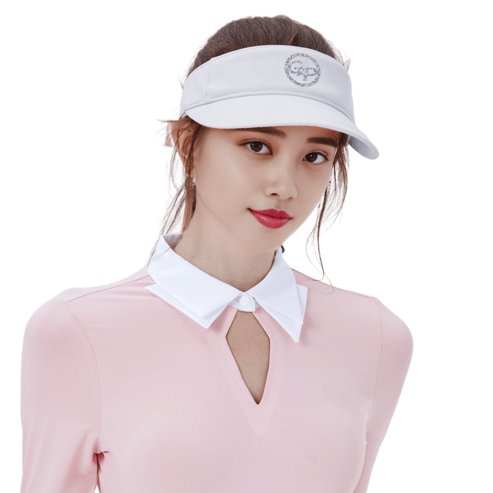 GoPlayer Women's Ribbon Hollow Hat (White)