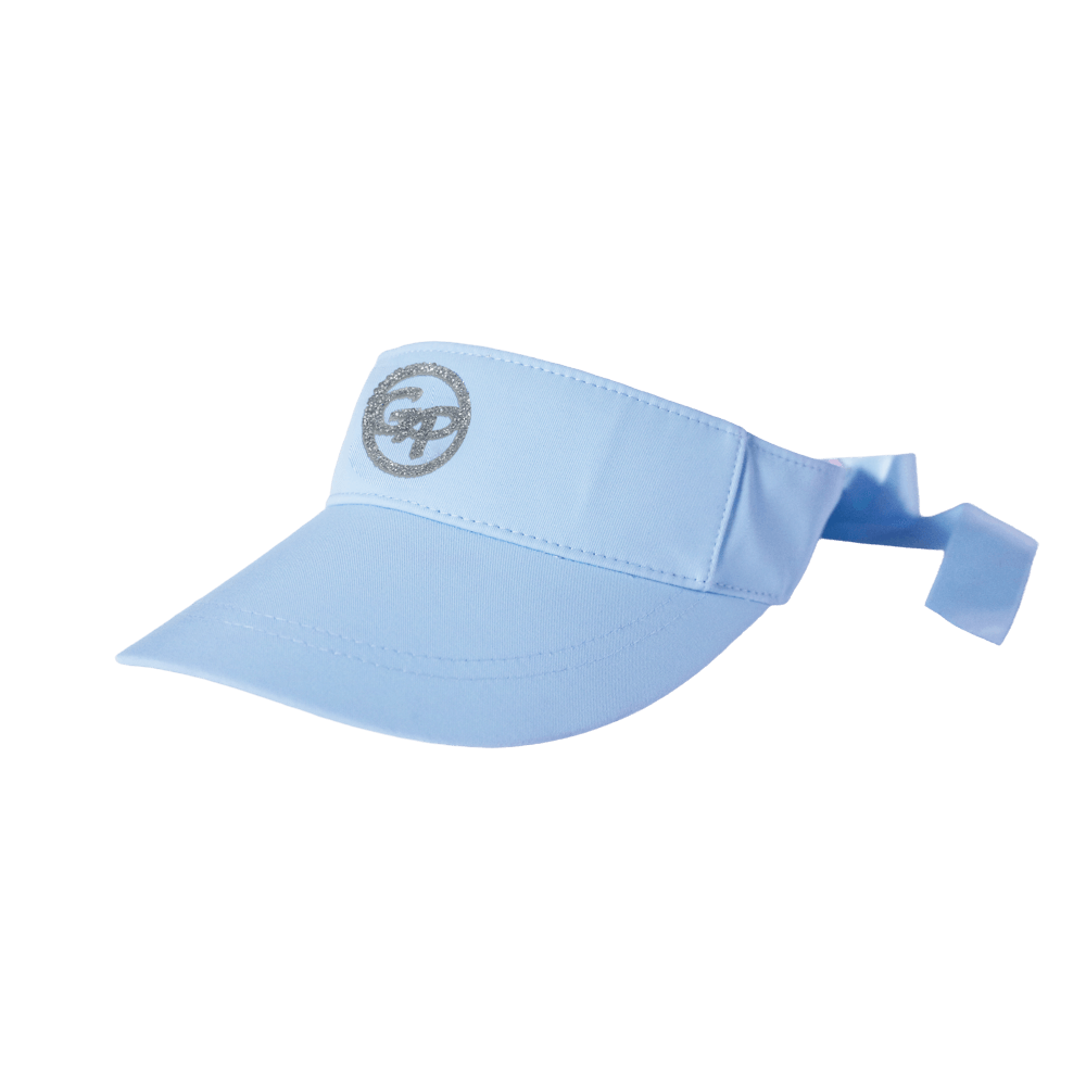 GoPlayer レディース リボン中空帽子 (ピンク ブルー)