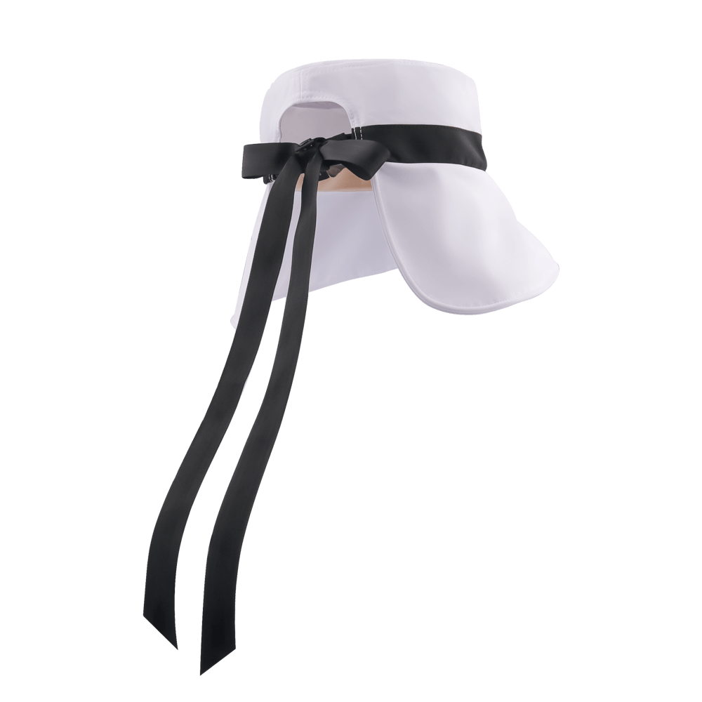 GoPlayer レディース 大きなつば 折りたたみサンハット (ホワイト)