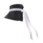 GoPlayer女大帽簷摺叠遮陽帽(黑)