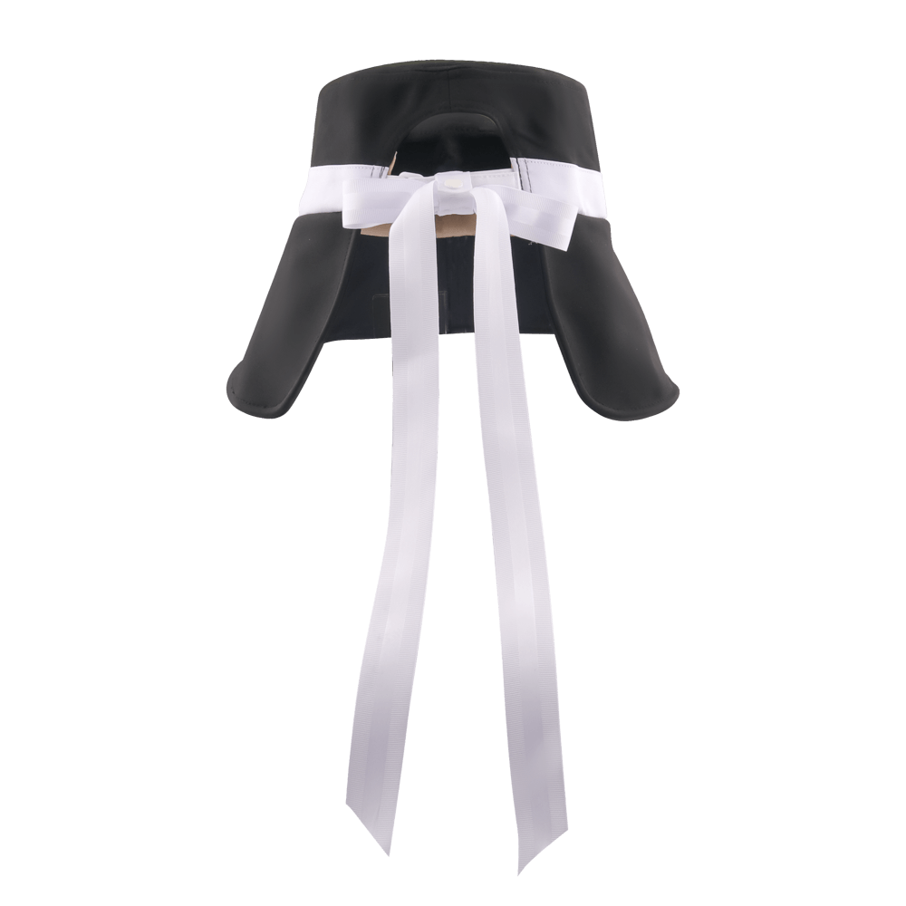 GoPlayer レディース 大きなつば 折りたたみサンハット (ブラック)