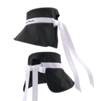 GoPlayer女大帽簷摺叠遮陽帽(黑)