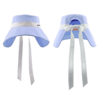 GoPlayer レディース 大きなつば 折りたたみサンハット (ライトブルー)