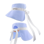 GoPlayer レディース 大きなつば 折りたたみサンハット (ライトブルー)