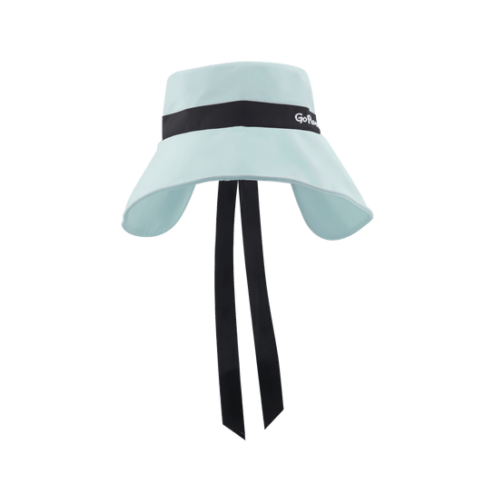 GoPlayer レディース 大きなつば 折りたたみサンハット (ライトグリーン)
