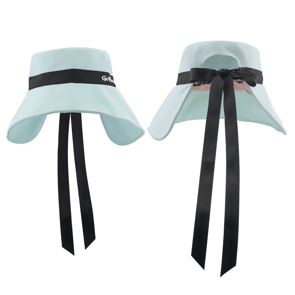 GoPlayer Women's Large Brim Folding Sun Hat (Pink)