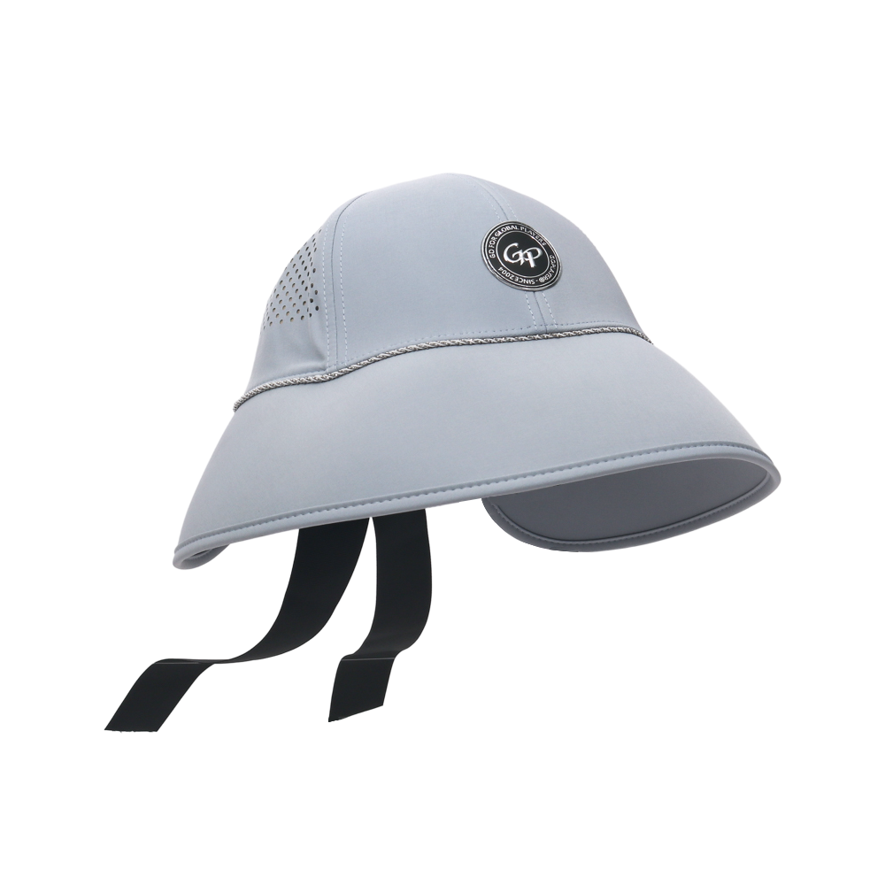 GoPlayer レディース つば広ゴルフキャップ (ライトブルー)