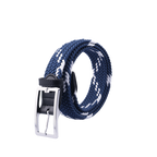 GoPlayer メンズ ゴルフ エラスティック ベルト (ブルーとホワイト)