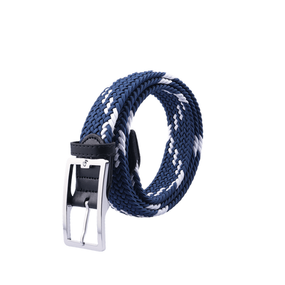 GoPlayer Men's Golf Elastic Belt (Blue, White)