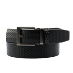 GoPlayer エンボスボール柄ワイドスライドバックルベルト (ブラック)