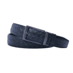 GoPlayer ウーブン カーフスキン レザー ベルト (ブラック)