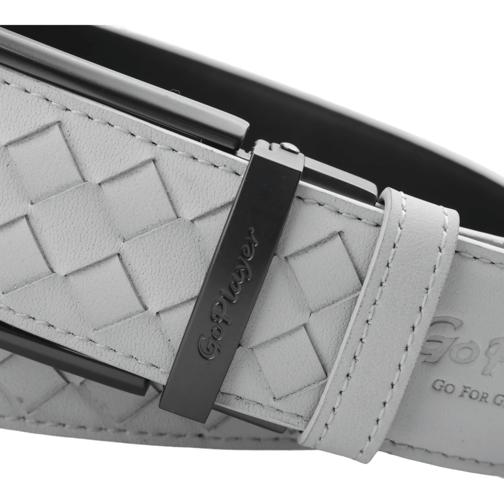 GoPlayer woven calfskin belt (off-white)