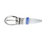 GPメス 25mm両面バックルベルト（ホワイト/サファイアブルー）