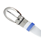 GPメス 25mm両面バックルベルト（ホワイト/サファイアブルー）