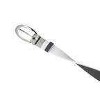 GP レディース 25mm 両面バックル ベルト (ホワイト/ブラック)